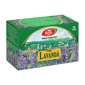 Ceai de lavanda, 20 plicuri, Fares