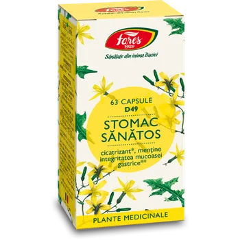 Stomac sanatos D49, 63 capsule, Fares