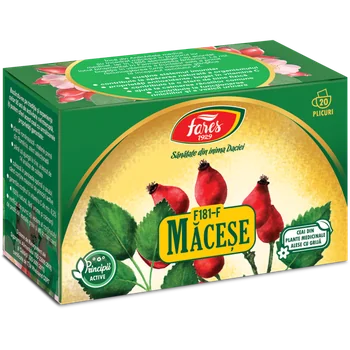 Ceai de Măcese, 20 plicuri, Fares